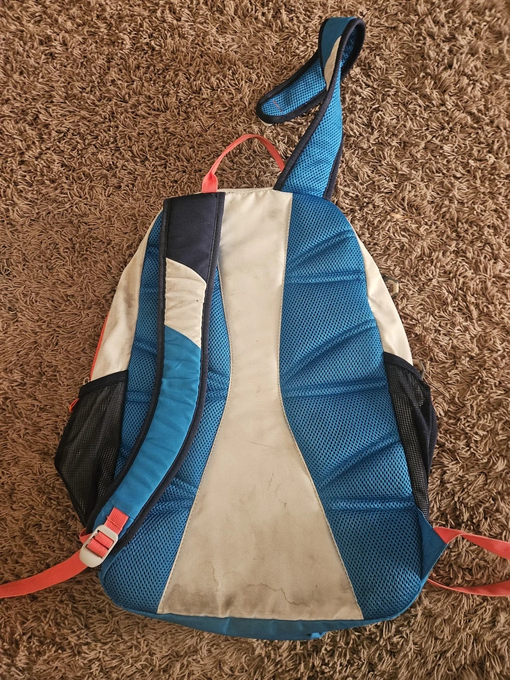 Columbia Blue and Coral Backpack